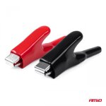 Pinces crocodiles pour pinces de batterie 25a amio - 03046