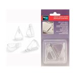 Pince � nappe transparente (blister 4 unites) inofix