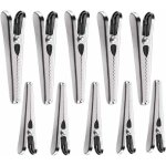 Pince sachet, 10 pi�ces pince fermeture sachet, clips de fermeture sac alimentaire, pince sachet metal ...