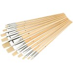 Pinceaux d'artiste - 12 pcs pointes plates