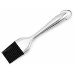 Pinceau de cuisine, brosse en acier inoxydable avec poils en silicone pour la patisserie / bbq / steak ...
