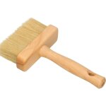 Pinceau de peinture pour peintre - manche en bois - 110 mm - 1 pi�ce - pinceau plat - teinture, vernis ...