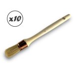 Lot de 10 pinceaux de pouce brosse ronde en soie blanche  29 mm idal peinture rnovation volets moulures ...