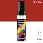 Pinceau de retouche ral 3000 rouge feu brillant 12ml motip