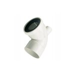 Pipe courte avec prise a emboitement plastique avec joint a levre diam 100