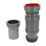 Ceta - pipe souple extensible 320 � 670mm multibati pour wc suspendu �100 / 110mm avec manchon ajustement ...