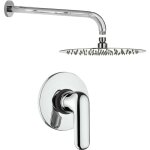 Mitigeur de douche avec pomme de douche et bras piralla last kitlast1cr