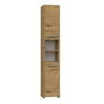 Topeshop - pisa - armoire de salle de bains - 170x30x30 cm - meuble de rangement salle de bains toilette ...