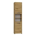 Pisa - armoire de salle de bains style moderne - 170x40x30cm - meuble colonne salle de bains - rangement ...