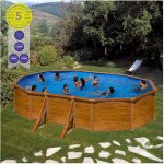 Gre - piscine à paroi ovale en acier avec feuille imitation bois 500 x 300 x 120 cm kit500w Gre - piscine à paroi ovale en acier avec feuille imitation bois 500 x 300 x 120 cm kit500w