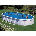 Gre - piscine acier blanc atlantis ovale 10, 20 x 5, 75 x 1, 32 m - gr�