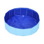Piscine pour animaux de compagnie chien piscine chat table de sable bassin de bain piscine pliable, bleu, ...