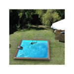 Piscine bois egine waterclip 20368 370 x 370 x 147 cm bois
