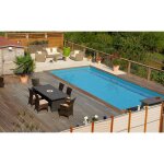 Gre - piscine bois evora 6, 20m x 4, 20m x h: 1, 33m