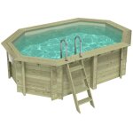 Piscine en bois nemo 4. 3 x 3 - h. 1. 18 m, sable, fixations � sceller