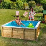 Piscine bois pistoche 2x2m