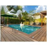 Piscine bois rectangle   panama   - 6. 20 x 4. 10 x 1. 45 m
