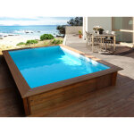 Piscine bois rectangle   toledo   - 3. 00 x 2. 00 x 0. 71 m