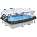 Piscine exit soft grey 300x200x65cm avec pompe filtrante et dme - gris