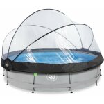 Errebi group - piscine exit soft grey �360x76cm avec pompe filtrante et d�me - gris