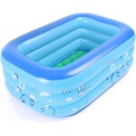 Piscine gonflable pour bb, petite piscine pour enfants, pliable en pvc, rectangulaire, douche familiale, ...
