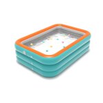 Piscine gonflable rectangulaire 2. 6m - familiale pour enfants et adultes - jardin, extérieur ou balcon ... Piscine gonflable rectangulaire 2. 6m - familiale pour enfants et adultes - jardin, extérieur ou balcon ...