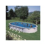 Piscine gre acier ovale atlantis 634 x 399 x h 132 cm (filtre � sable)