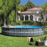 Piscine intex 26340 avec ultra frame xtr cm 732x132h filtre a' sable pompe e'chelle feuille de couverture ...