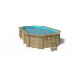 Piscine en bois nemo 5, 79x3, 49 - h. 1, 45 m fixations � sceller