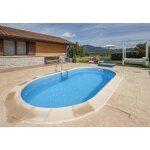 Gre piscine ovale enterr�e 6, 00m x 3, 20 x h: 1, 50m - filtration � sable