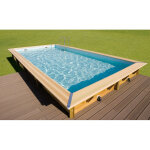 Ubbink - piscine rectangulaire linéa 650 x 350 x 140 cm - couleur liner: sable Ubbink - piscine rectangulaire linéa 650 x 350 x 140 cm - couleur liner: sable