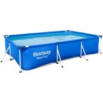 Piscine rectangulaire steel pro avec cadre de support cm. 300x201x66h. - 19, 6 kg - 3 300 litres. (art. ...