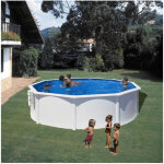 Gre ? piscine hors sol ronde acier �3, 20m x h 1, 22m ? filtration � cartouche 3, 8 m� / h ? �chelle ...