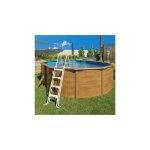 Trigano - piscine hors - sol acier 5, 15 x 4, 60 m aspect bois - canyon Trigano - piscine hors - sol acier 5, 15 x 4, 60 m aspect bois - canyon