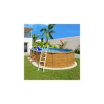 Trigano - piscine hors - sol acier 6, 35 x 4, 60 m aspect bois - canyon Trigano - piscine hors - sol acier 6, 35 x 4, 60 m aspect bois - canyon