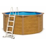 Piscine hors sol acier ronde � 3, 05 x 1, 20 m aspect bois canyon