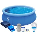 Piscine hors - sol autoportante - gonflable - 244 x 63 cm - avec pompe - ensemble complet