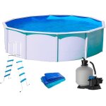 Toi - piscine hors - sol magnum ronde 4. 60 x 1. 32m filtre à sable 6m3 / h + echelle Toi - piscine hors - sol magnum ronde 4. 60 x 1. 32m filtre à sable 6m3 / h + echelle