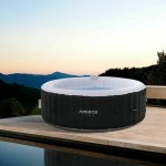 Arebos - spa gonflable avec clairage led 6 personnes ? 208 cm 1000 l