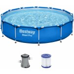 Piscine  steel pro frame pool  bestway avec pompe et cartouche filtrante �366cm jardin