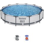 Piscine avec structure ronde steel pro max 366x76 cm bestway 56416 Piscine avec structure ronde steel pro max 366x76 cm bestway 56416