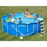 Piscine tubulaire intex metal frame - ronde - 457x122cm Piscine tubulaire intex metal frame - ronde - 457x122cm