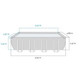 Piscine tubulaire rectangulaire intex ultra xtr 9, 75 x 4, 88 x 1, 32 m Piscine tubulaire rectangulaire intex ultra xtr 9, 75 x 4, 88 x 1, 32 m
