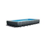 Intex ? piscine tubulaire rectangulaire 9, 75 m x 4, 88 m x 1, 32 m ? volume 54, 4 m� ? structure 3 couches ...