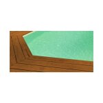 Piscineo - liner 75 / 100 piscine bois octo cristaline 404 x 111 beige