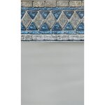 Piscineo - liner piscine 75 / 100 gris avec frise lancashire 3. 60m � x 1. 20m