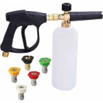 Pistolet haute pression cannon mousse, 1l rglable 1 / 4 rapide lance de mousse de neige distributeur ... Pistolet haute pression cannon mousse, 1l rglable 1 / 4 rapide lance de mousse de neige distributeur ...