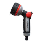 Jardibric - pistolet de lavage et arrosage m�tal gain� ? 6 jets dont 1 jet rotatif ? robuste et confortable ...