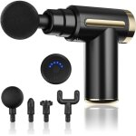 Pistolet masseur musculaire r�glable � 4 t�tes pour le soulagement de la douleur