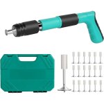 Pistolet � rivet avec 20pcs nails bo�te en plastique 5 engrenages r�glable double silencieux acier pistolet ...